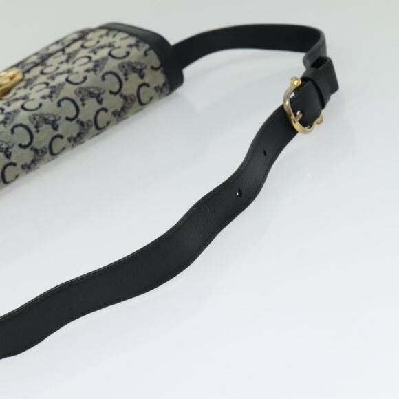 CELINE C Sulky Shoulder Bag Canvas Brown Gold - Picture 7 of 13